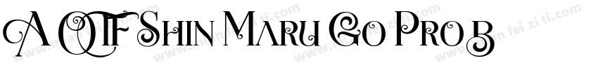 A OTF Shin Maru Go Pro B字体转换